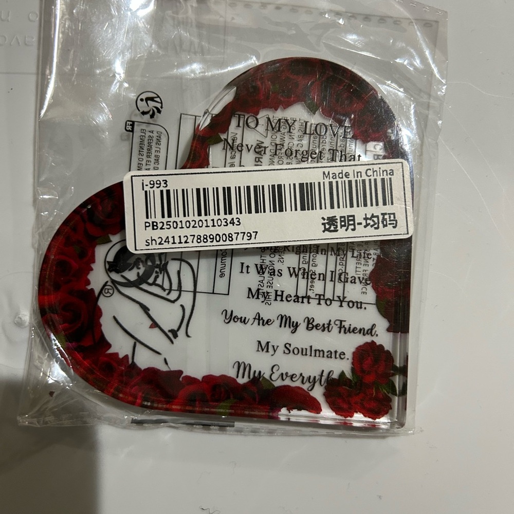 1pc Acrylic Heart-Shaped Ornament β Valentine's Day & Anniversary Gift ππ₯π₯ - Picture 8 of 8